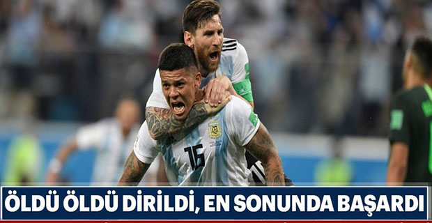 Arjantin kan, ter ve gözyaşıyla...! (2-1)