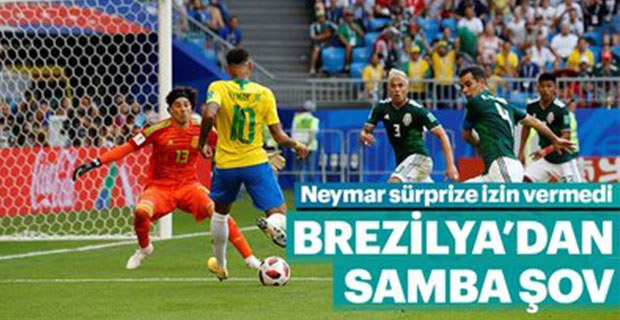 Brezilya, Meksika'yı Neymar'la yıktı..! (2-0)