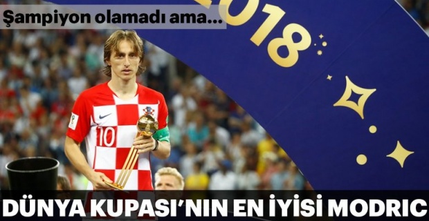 Dünya Kupası’nın en iyi oyuncusu Luka Modric..!