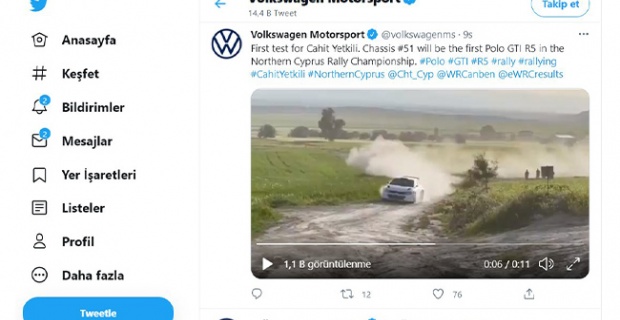 Ralli Şampiyonamız Volkswagen Sayfasında..!
