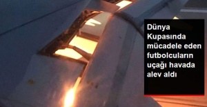Suudi Arabistan Takımının Uçağı Havada Alev Aldı..!