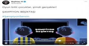 Beşiktaş'tan Olay Paylaşım..! "OYUN BİTTİ ÇOCUKLAR"